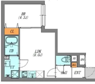 東京都文京区本駒込5【マンション】の間取り