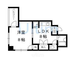 グラン・フォルム西院【5階】の間取り