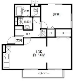 サンビレッジイリス【1階】の間取り
