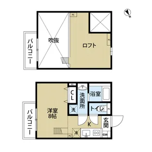 セジュール楠【2階】の間取り