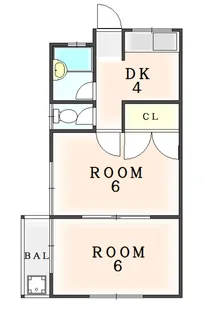 徳島県阿南市領家町土倉【アパート】の間取り