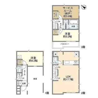 東京都豊島区上池袋1【一戸建】の間取り