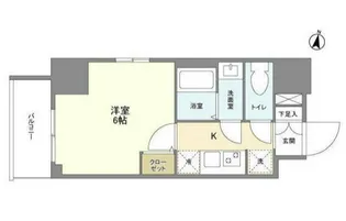 インペリアルフラット武蔵小山【5階】の間取り