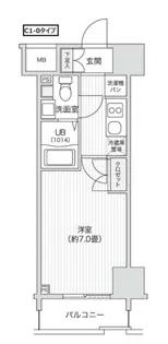 レジディア笹塚II【12階】の間取り