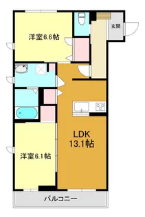 アンジュS(ShaMaioson)【2階】の間取り