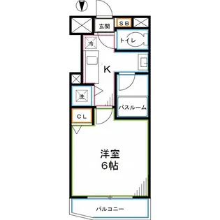 第7千代鶴ビル【5階】の間取り