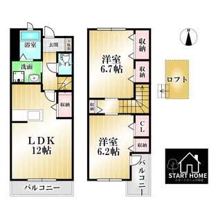 グレースコートCの間取り