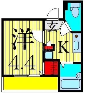 MELDIA柴又A【3階】の間取り
