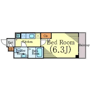 ガラ・シティ大崎【5階】の間取り