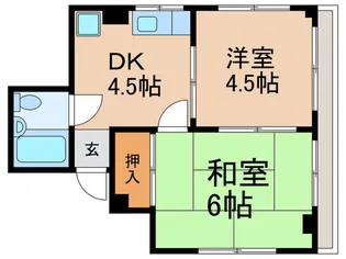 泰平ビル【4階】の間取り