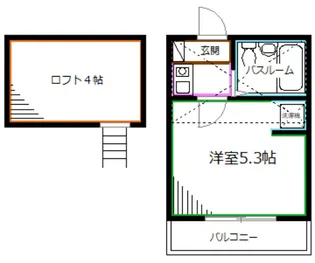 フルハウス中野南台【1階】の間取り