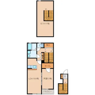 アネックスカノエA【2階】の間取り