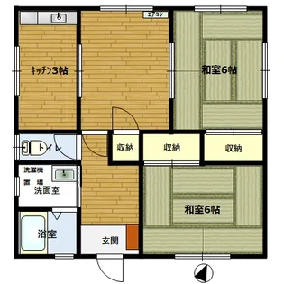 【ペットと暮らせるアパート】【外国人相談可】シティーハイツ古谷【2階】の間取り