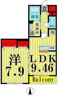 プランドール【2階】の間取り