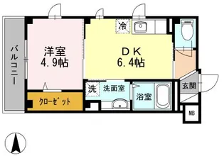 ルミエール武蔵中原【3階】の間取り
