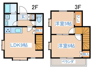 メゾン瑞穂【2階】の間取り