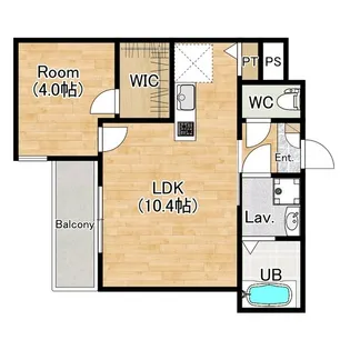ジーメゾン妙興寺ルクシア【1階】の間取り