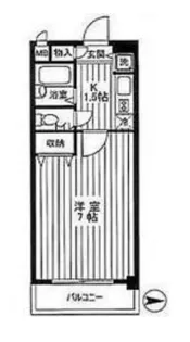 エクセリア池袋【6階】の間取り