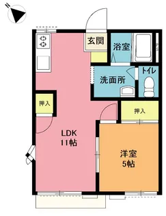 ヴェラハイツ大宮 B棟【1階】の間取り