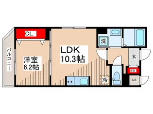 ポンピエール板橋本町【4階】の間取り