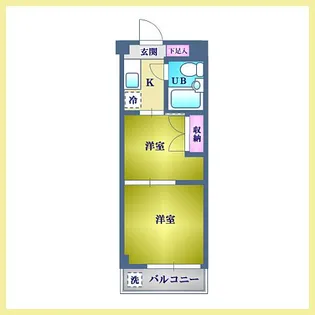 ヴィレッジ金町【3階】の間取り