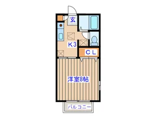 ファミーユソール【2階】の間取り