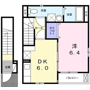 フィオーレ西大井【2階】の間取り