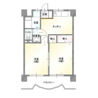 城南ハイツ【1階】の間取り