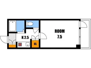 クレックスヤマシタ【2階】の間取り