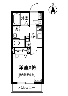 バンブス【2階】の間取り