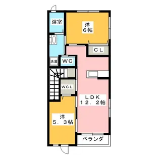 クオーレ【2階】の間取り