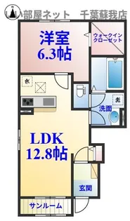シャ・ノワール ウエスト【1階】の間取り