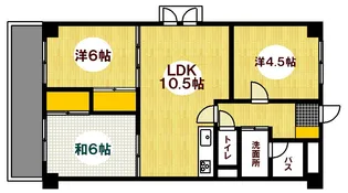 アームズ皆実【9階】の間取り