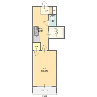 ヘラコーポII【2階】の間取り