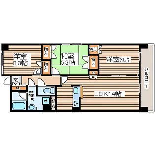 菊田参番館【3階】の間取り