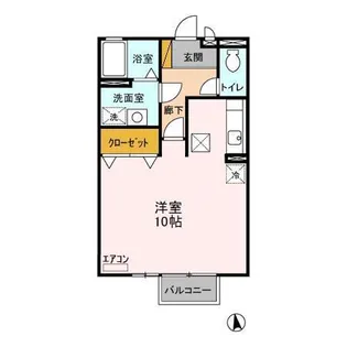 グランディアC【1階】の間取り