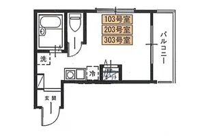 MELDIA平井【2階】の間取り