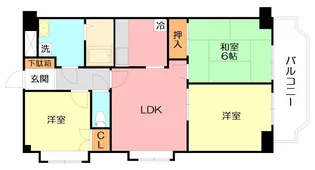 カサグランデ湘南【6階】の間取り