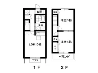 タウンステージ・M【2階】の間取り