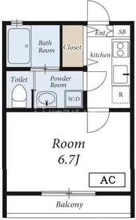 リリックコートひまわり【2階】の間取り