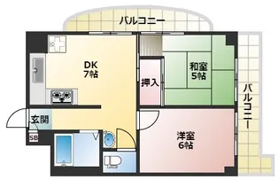 ファイブメゾン慕絵樹【2階】の間取り