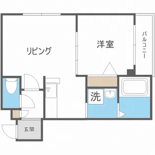 スカイコート麻生【4階】の間取り