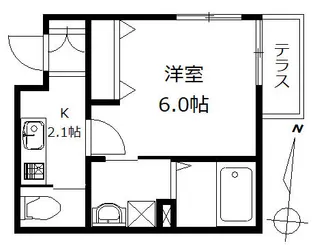 カーサドマーニ【1階】の間取り