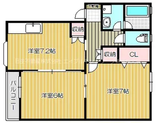 ピュア女池A棟【2階】の間取り
