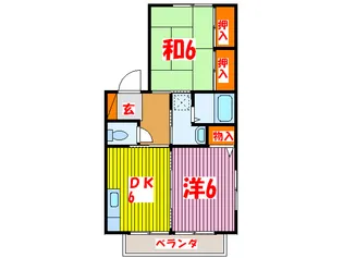 グランデアルヴォ-レ壱番館【2階】の間取り