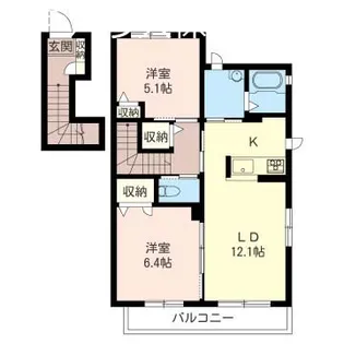 マリエール【2階】の間取り