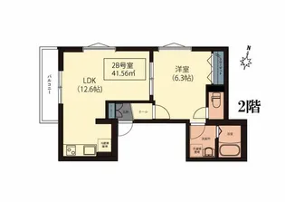 エルデ大岡山【2階】の間取り