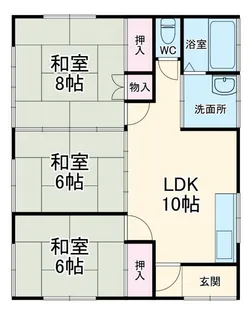 入谷戸ハウス【2階】の間取り
