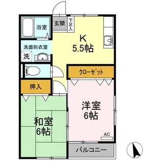 ミレニアム・Y【2階】の間取り