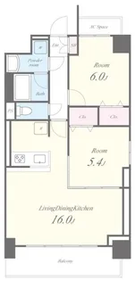 ブリリアント トゥデイ【13階】の間取り